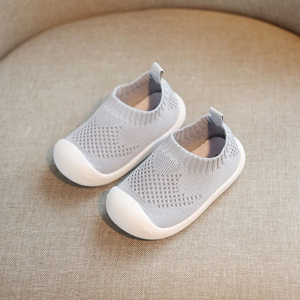 Новорожденных обувь для малышей младенцев детей маленьких девочек мальчиков карамельного цвета сетки Спорт Бег повседневная обувь buty niemowlak7.065gg