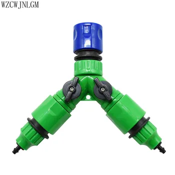 

Garden Irrigation Y-Type 2-Way TAP Connector Adapter Garden Faucet Hose Dispenser Adapter Kit 1 Set