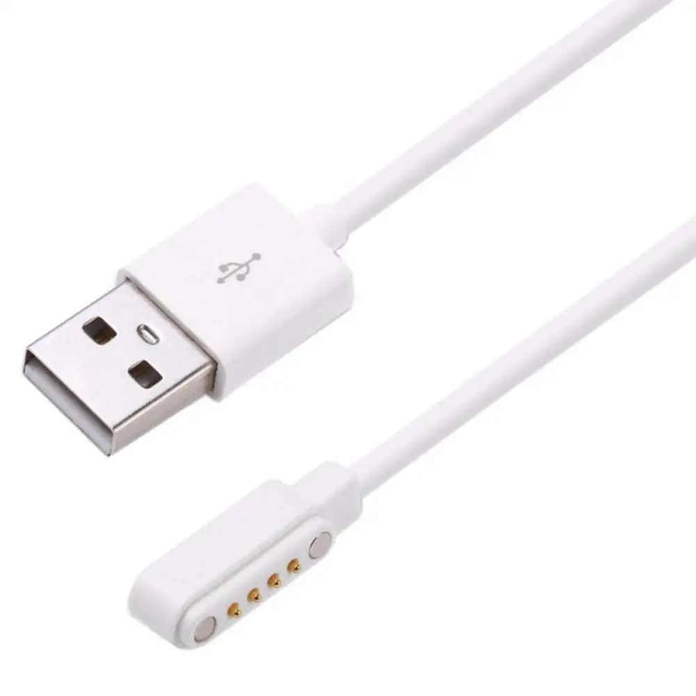 Зарядка через usb для смарт-часов K88h KW88 KW18 G3 GT88 Y3 GT68 KW08 KW98 умные часы с Bluetooth 4 Пина магнитное всасывание Зарядное устройство - Цвет ремешка: white