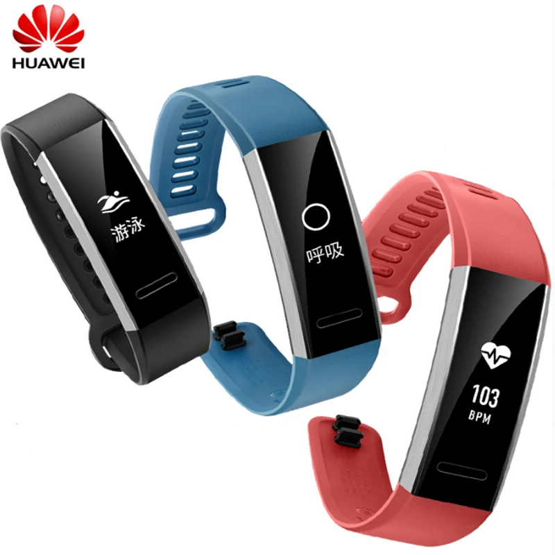 

100%Original Huawei Sport Band 2 pro with GPS multi-lingual B29 for Swimming Wristband with Heart Rate Monitoring Push message