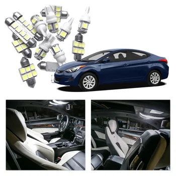 

For 2011-2015 Hyundai Elantra White Red Blue Car LED Light Bulbs Interior Package Kit Map Dome Trunk License Plate Lamp
