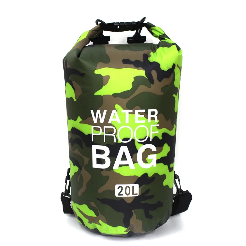 Camouflage Waterproof Dry Bag 2L 5L 10L 15L 20L 30L Rafting Drifting Canoe Travel Kit Pouch Storage Bag  (36)