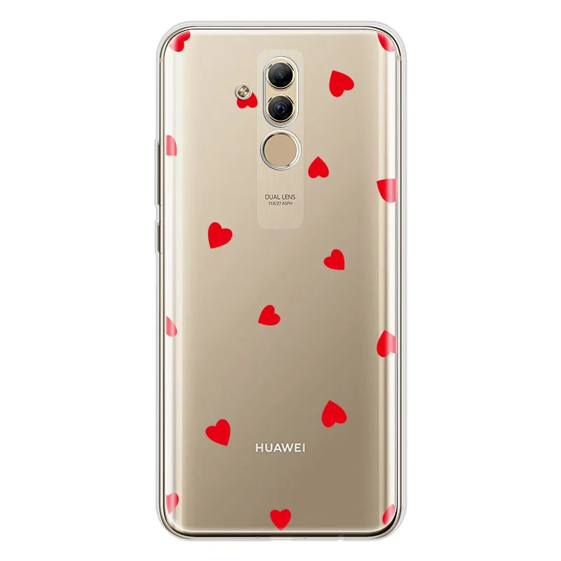 Мягкий, симпатичный, из ТПУ чехол для телефона для huawei Honor 10 Lite 10i 20i 8X P30 P20 mate 20 Lite Pro прозрачный чехол с рисунком фламинго - Цвет: 25