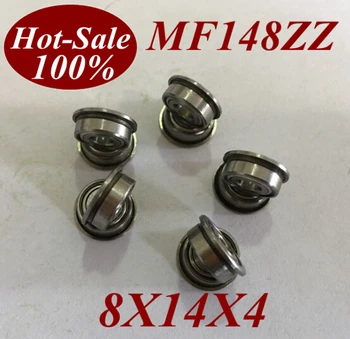 

5Pcs MF148ZZ MF148Z MF148-ZZ 8X14X4 mm Miniature high speed deep groove Ball Bearings Flange Roller flanged bearing