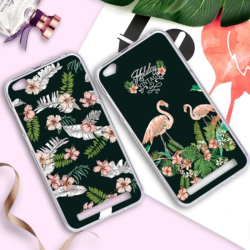 Case For Xiaomi Redmi 5A Back Cover Silicone Painted Flamingo Phone Bags Xiomi 5/PLUS Cases Protective Shell Girls |