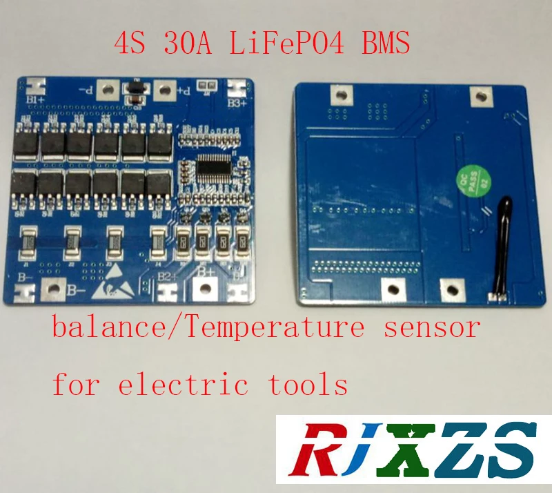 4S 30A LiFePO4 BMS/PCM плата защиты батареи для электрических инструментов 18650 батарея ячейка w/баланс w/датчик температуры