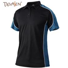 TACVASEN, Мужская быстросохнущая Футболка Поло, футболка для спорта на открытом воздухе, для бега, Мужская футболка для гольфа, бейсбольная Футболка, повседневная, для походов, кемпинга, полосатая рубашка