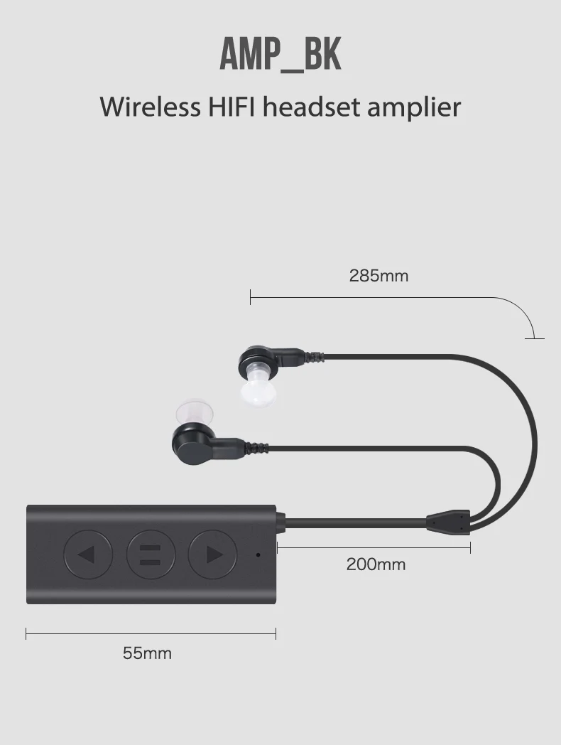 Новые беспроводные Bluetooth 5,0 усилитель гарнитура HD стерео Спортивные Bluetooth наушники с микрофоном аудиофоны слуховой аппарат наушники