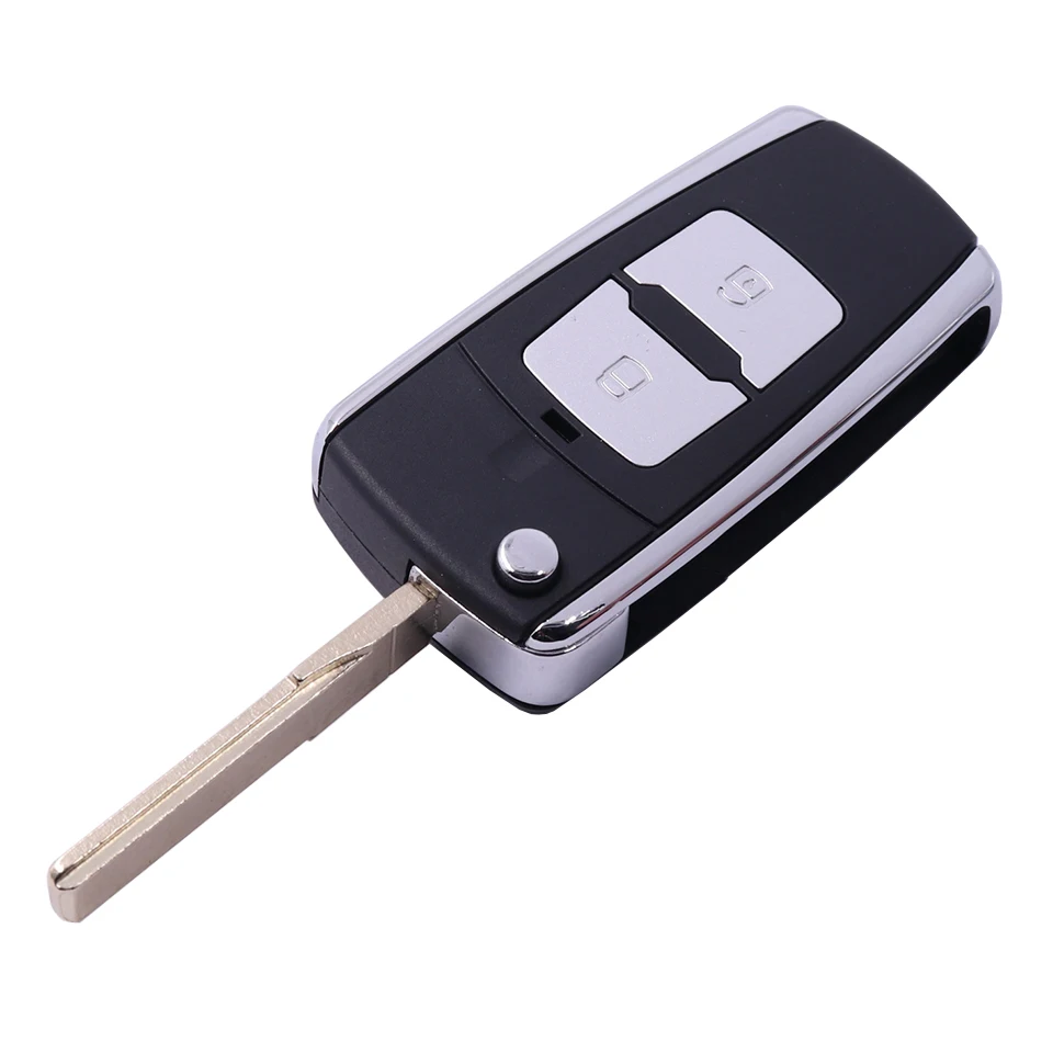 

Flip Folding Remote Key Shell Shiny Frame Car Key Applicable for MK2 MK3 Golf 8V 16V for Jetta GLI
