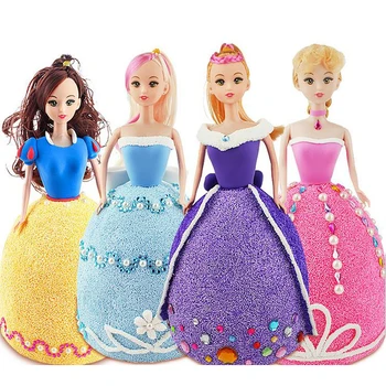 

DOLLRYGA Kids Craft Foam Plasticine Dolls Set Tools Slime Fluffy Clay for Slime Supplies Education juguetes Additives for Slices