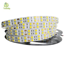 Tanbaby 5M 600led strip led SMD 5050 120 led/M Double Row fleixble non-waterproof ribbon RGB/White/Warm indoor decoration