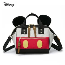 Дисней Микки, Дональд Дак Мама сумка маленькая сумка для подгузников большая открывающаяся сумка через плечо сумка для мамы подгузники для детей рюкзак
