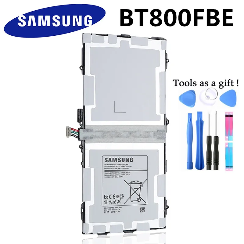 Samsung планшетный аккумулятор EB-BT800FBE для samsung Galaxy Tab S 10,5 T800 T801 T805 7900 мАч подлинный сменный аккумулятор+ Инструменты