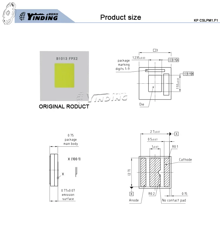 2 шт. OSRAM KP CSLPM1.F1 20 Вт высокомощный светодиодный зеленый свет сценический свет проектор Источник света 3030 дальний фонарик фитиль