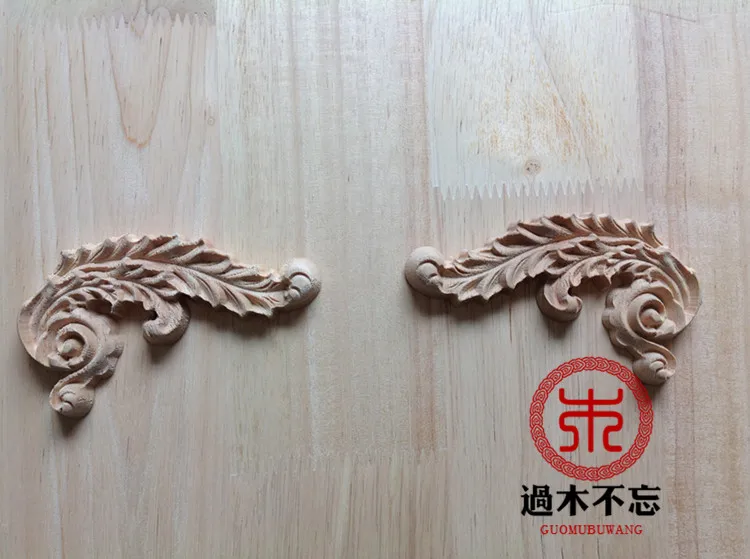Wood dongyang wood carving wood fashion corners applique decoration appliquein Figurines