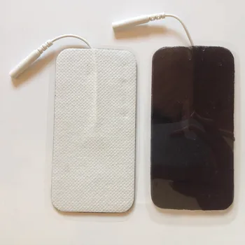 

2000pcs/lot 10*5cm gel+non-woven pin type Electrode Pads 3.5mm plug for Tens Acupuncture,Slimming massager + DHL freeshipping