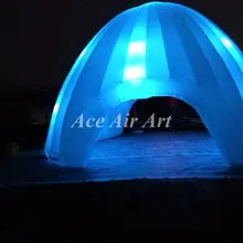 Светодиодный igloo надувная палатка/Открытый Воздушный купольные палатки палатка