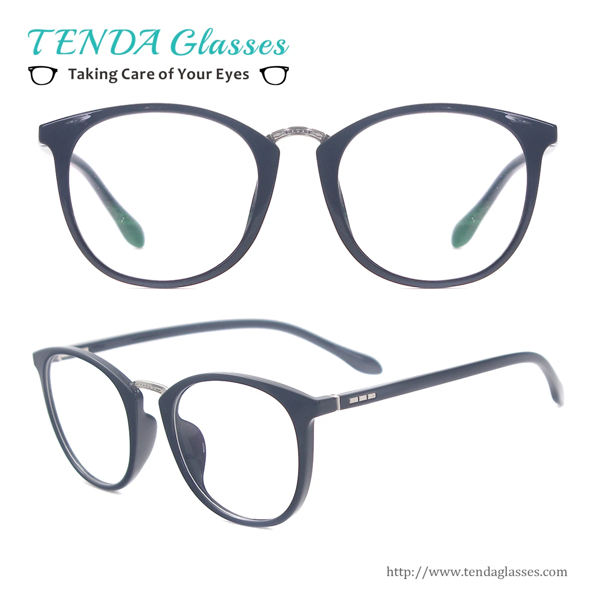 Acetate Lightweight Retro Glasses Frame Men & Women Small Round Frames Eyeglasses For Myopia