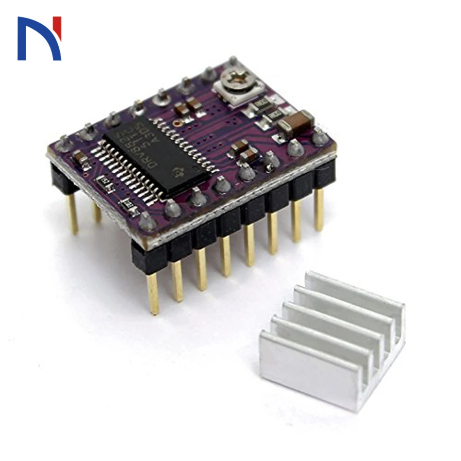 

5Pcs Reprap Stepper Driver DRV8825 Stepper Motor Driver Green Red Module with Heatsink For 3D Printer Parts Ramps 1.4 Board