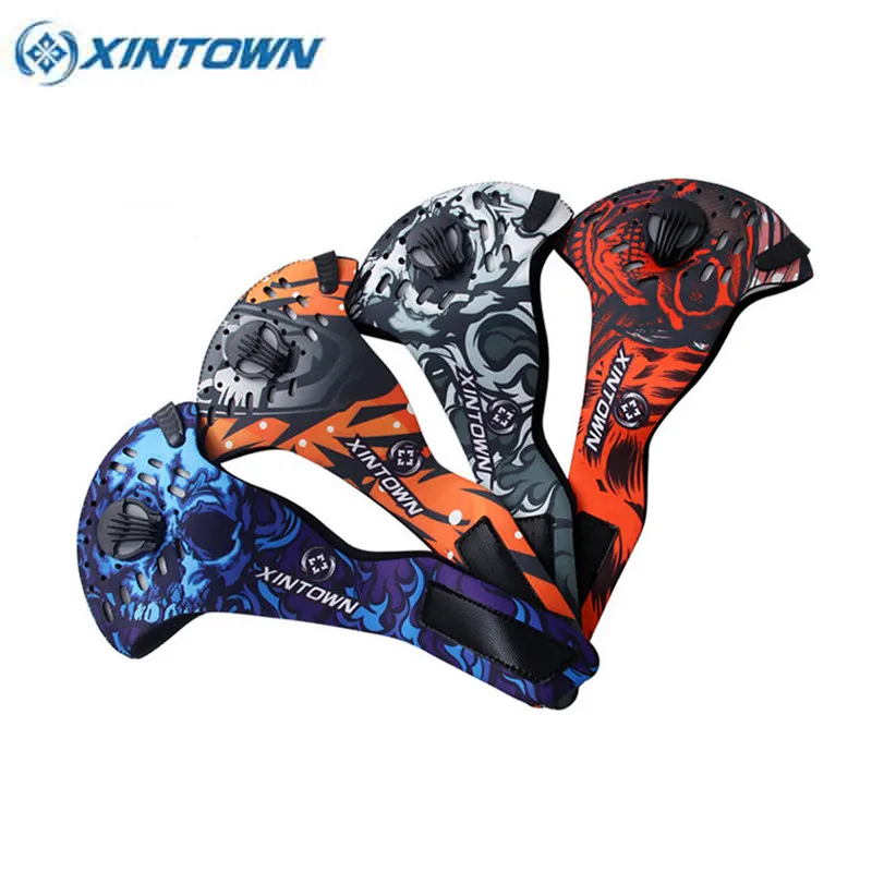 XINTOWN الدراجات يندبروف قناع الشتاء مكافحة الغبار الفم دثر قناع تشغيل التزلج مكافحة التلوث أقنعة دراجة وجه قناع