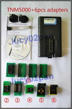 Price TNM5000 USB Universal IC Nand Flash Programmer+TSOP48+TSOP56+528TS2+532T4+544T4+SOP44 Nand Flash Socket Adapters Set Kit,Win8/7