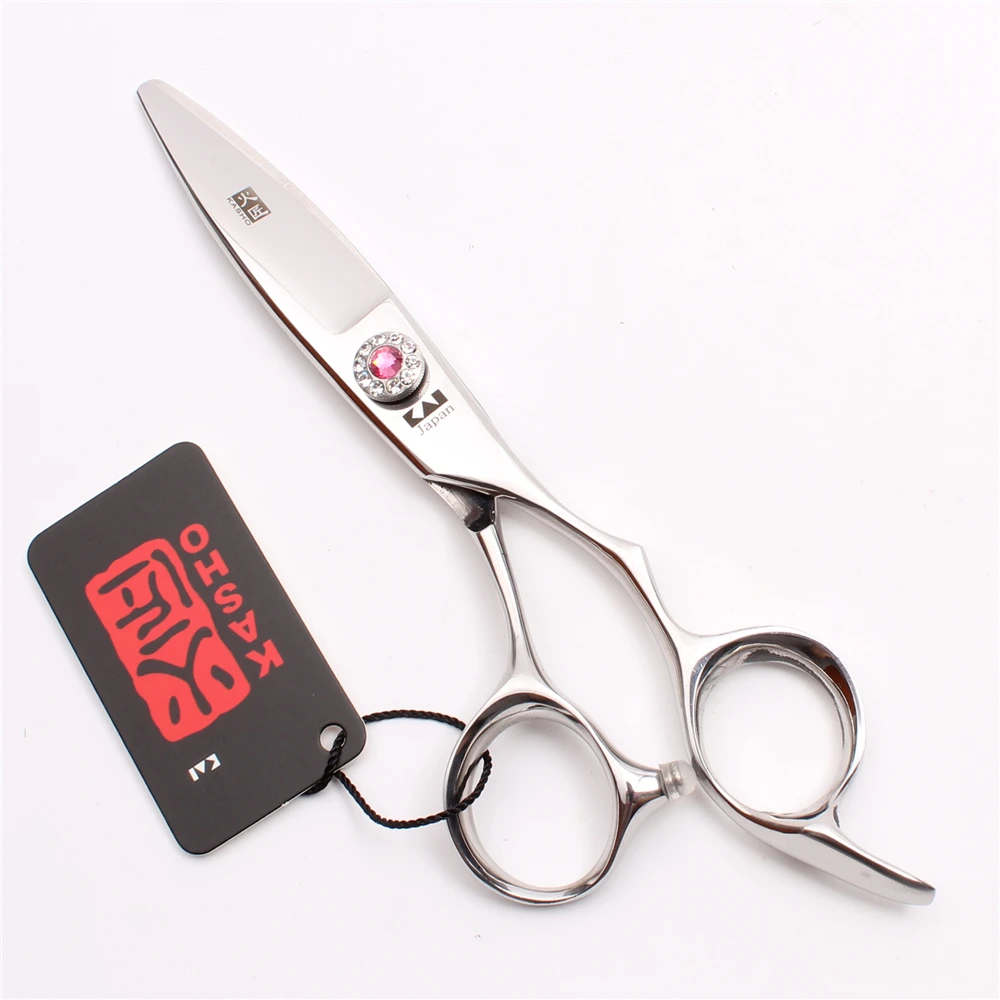 H1022 6" JP 440C Brand Kasho Barbers' Regular Shears Willow Leaf Shape