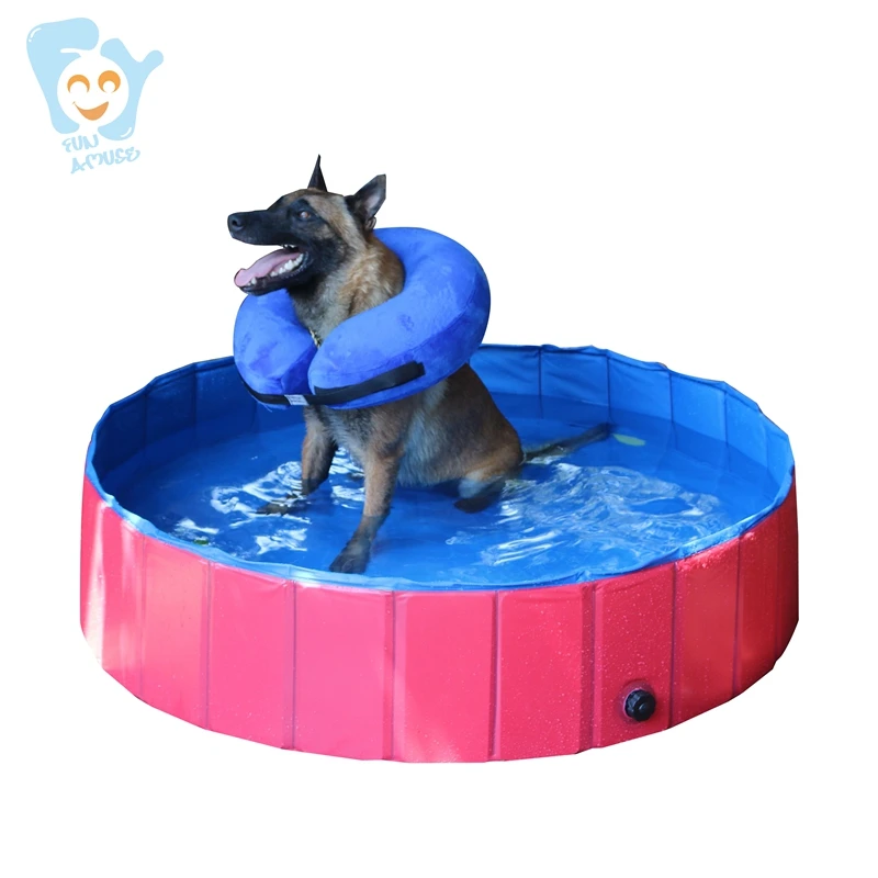 

120x30cm Foldable Dog Pet Pool Durable PVC Tarpaulin for Medium Dog Baby Children Non Infaltable Bath Pool
