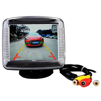 

3.5 Inch Car Rearview Reverse Backup Monitor 3.5" Mini TFT LCD Car Monitor Display Screen for Car Backup Rear View Camera DVD