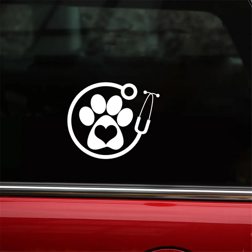 Veterinarian Personality Vinyl Car-Styling Car Accessories Stickers Creative Car Door Window Wall Vinyl Decal Stickers 13cm11cm (2)