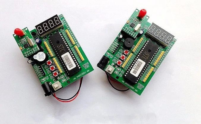 Free Ship 1 set contains 2pcs STC89C52 wireless 433MHZ
