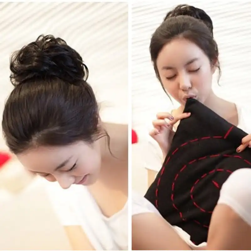 Natural Hair Bun Extension Wavy Curly Messy Donut Hairband Chignon