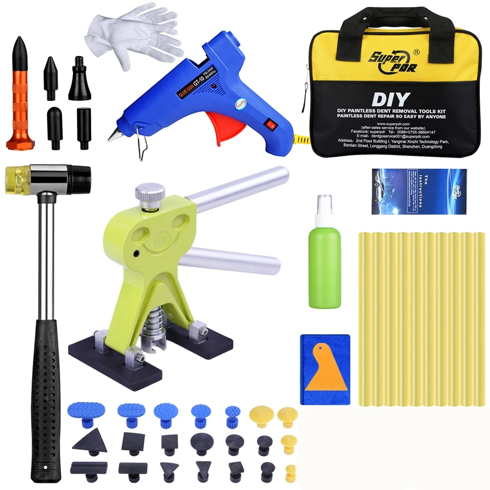 

PDR Car Lifter Paintless Dent Repair Tools Hail Hand Tools Set Glue Sticker Removal Hail Tool Set