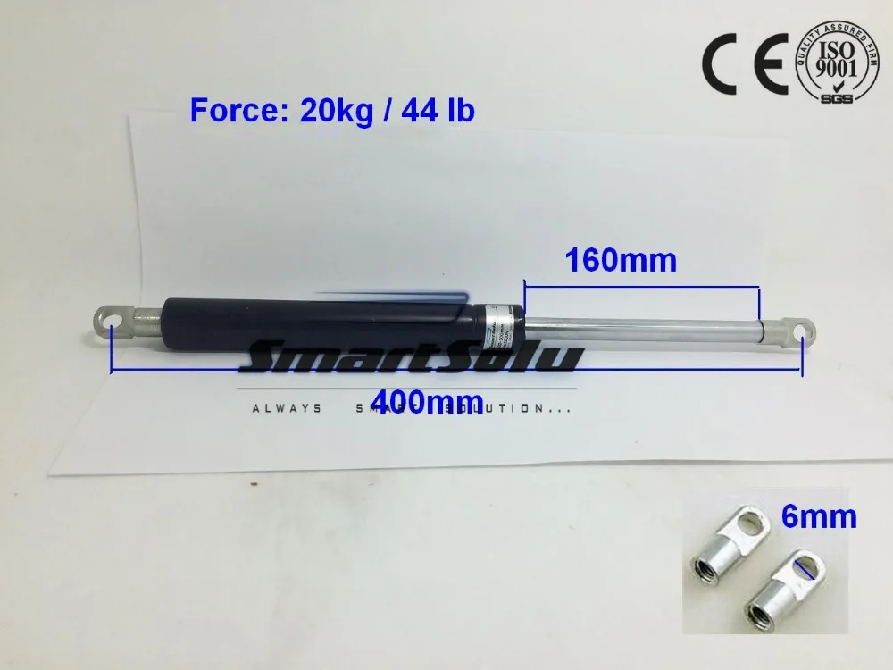 

Free Shipping 160mm Stroke 44 lb / 20Kg Force Gas Spring Strut Shock Lift Prop for Automotive
