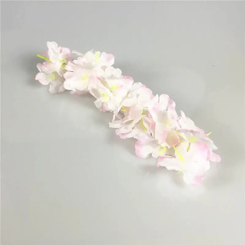 50 шт./лот, Сакура, искусственные цветки вишни, цветок из ротанга, для свадебного украшения, сделай сам, на день рождения, вечерние гирлянды, цветы - Цвет: Pink