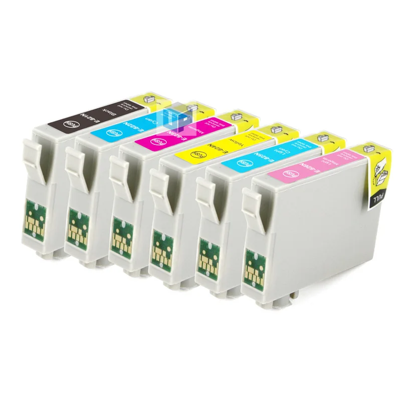 CISSPLAZA 12 шт. T0821 T0821N совместимый картридж с чернилами для принтера Epson R270 R390 TX650 T50 T59