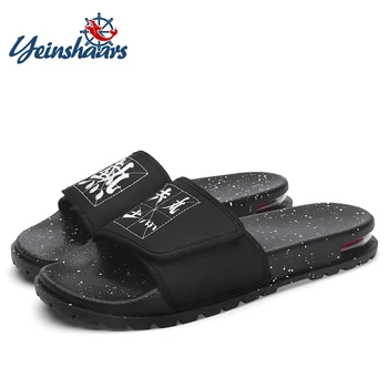 

YEINSHAARS New Air Cushion Sandal Men's Sandals Fashion Men Slides Outdoor Sport Sandals Men Slipper Flat Shoes Beach Slippers