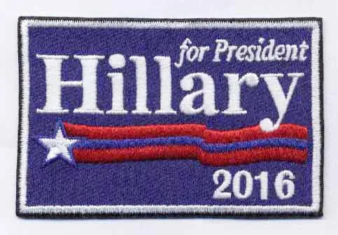 Hillary for President 2016 Iron On Fabric Embroidery Patches PHillary2 