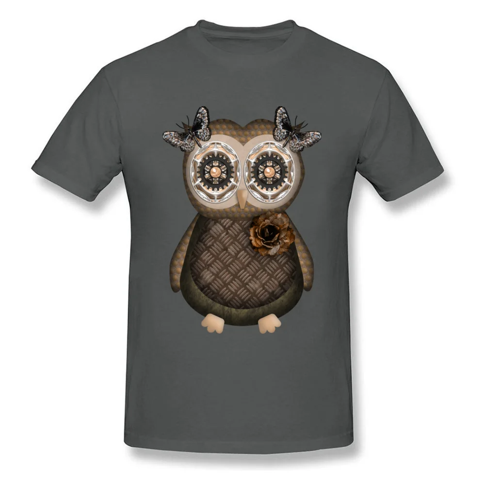 Girl Owl Fashion Short Sleeve Gift T-shirts 100% Cotton O Neck Men's Tees Geek Sweatshirts Summer/Autumn Drop Shipping Girl Owl carbon