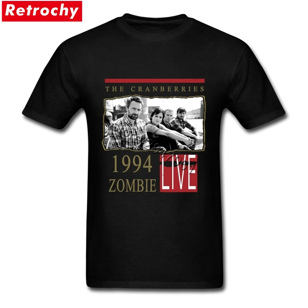The Cranberries T Shirt zombie live 1994 Tee Shirts Men Vintage Tee