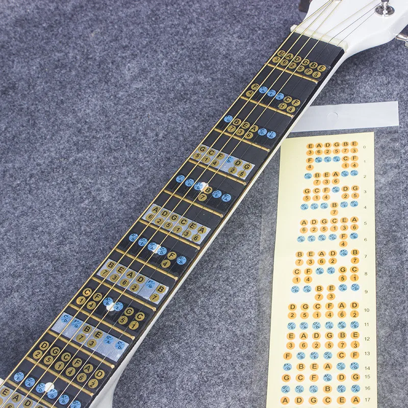 

Guitar Ukulele Scale Sticker Paster Label On Neck Fretboard For Learning Beginner Guitar Musical Instruments Accessories