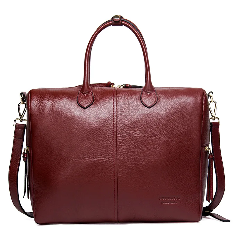 Модная женская сумка через плечо из натуральной кожи, женская сумка, Большая вместительная сумка через плечо, роскошные женские сумки высокого качества - Цвет: Red