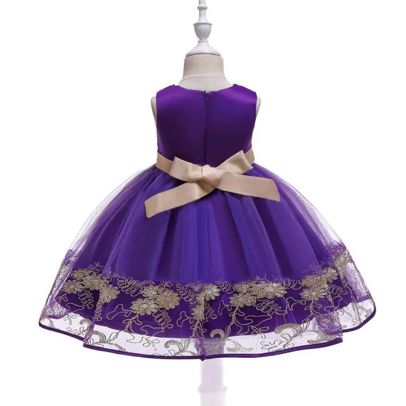 6 цветов; летнее платье для девочек; кружевное детское платье без рукавов с вышивкой; платье принцессы; элегантное детское праздничное платье; свадебное платье с цветочным узором для девочек