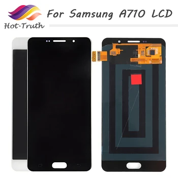 

5.5" Super AMOLED A710f LCD Display Touch Screen Digitizer For SAMSUNG Galaxy A7 2016 A710 A710F A710M A710Y 1080*1920