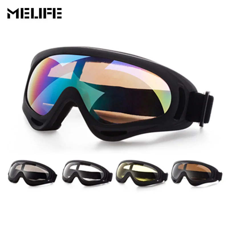 MELIFE зимние спортивные сноубордические очки противотуманные UV400 сферические PC
