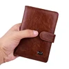 Leather Hasp Passport Cover Wallet Women  Cards Credit Case Travel Document Covers Russia Men Passports Organizer Holder ► Photo 3/6