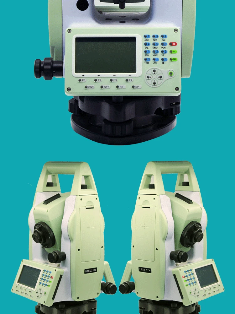 Общая станция 221R4 Призма Бесплатная высокоточная Инженерная съемка картографирование батареи Трипод выравнивание