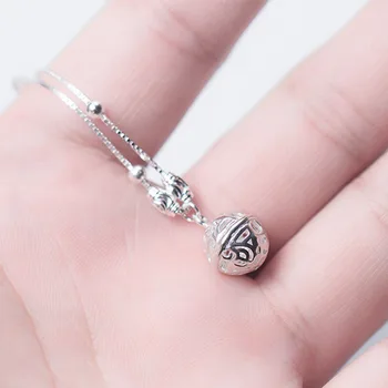 

2018 new S925 silver bohemian beads multiple court bells foot jewelry beach wedding leg bracelet women foot anklet