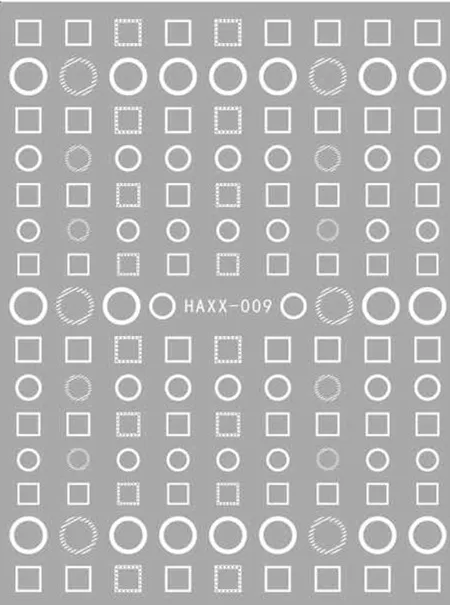 Hanyi серии геометрические треугольные HAXX-54-59 стикеры 3D на ногти nail Art переводная наклейка шаблон diy Инструменты для ногтей украшения - Цвет: HAXX-9