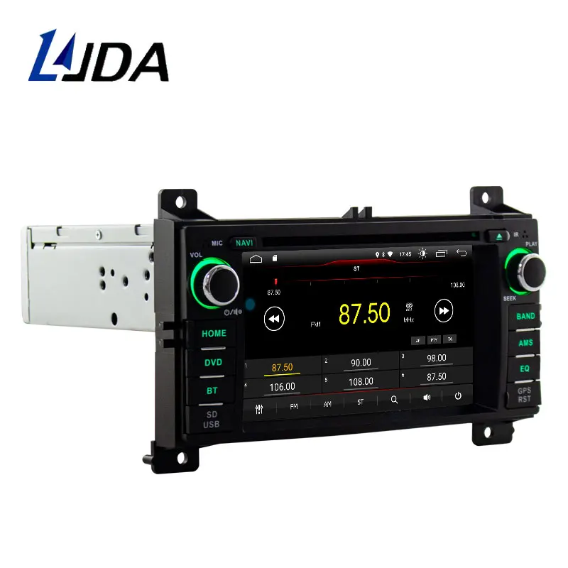 US $280.55 LJDA Android 10 Car DVD Player For JEEP Grand Cherokee 2011 2012 2013 1 Din Car Radio Multimedia GPS Navigation Stereo Audio SD