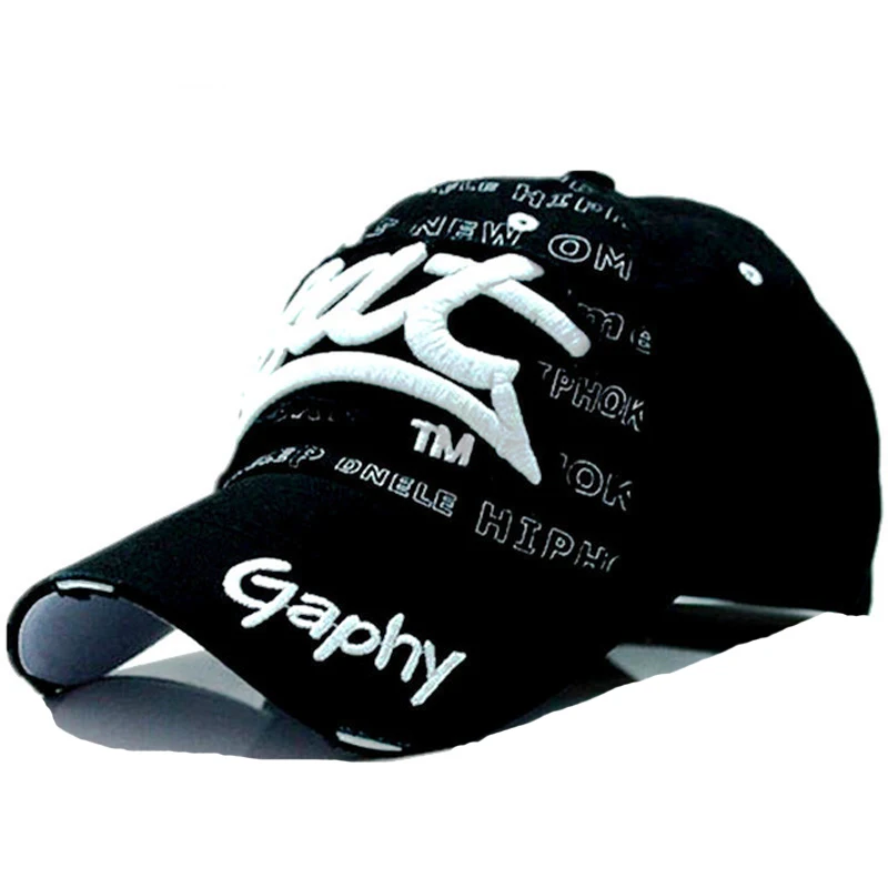 

1PC Fashion Cowboy Summer Caps Hip Hop Snapback Letter Baseball Caps Children Cotton Adjustable Sports Hats Sun Caps for Boys